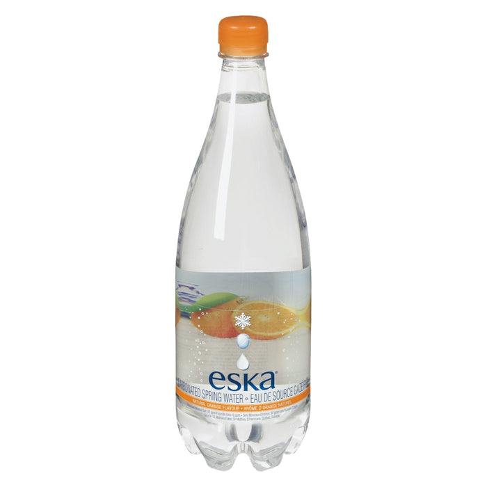 ESKA ORANGE CARBONATED BOTTLE SPRING WATER 1 L