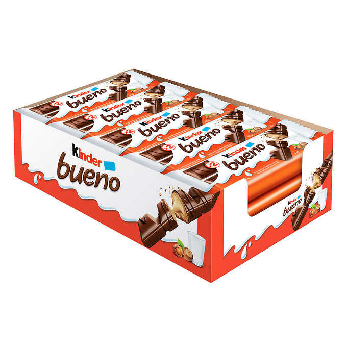 KINDER BUENO CHOCOLATE BARS, 20 × 43G