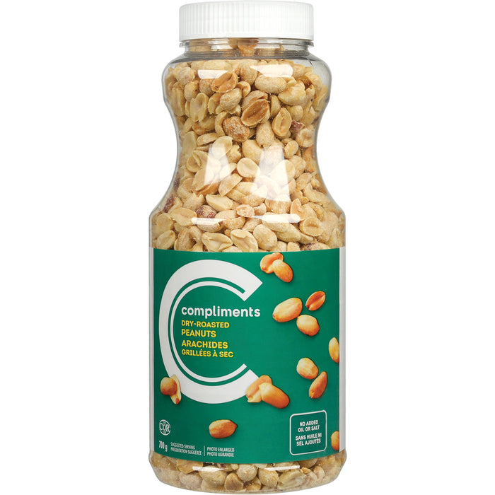 COMPLIMENTS DRY-ROASTED PEANUTS 700GR