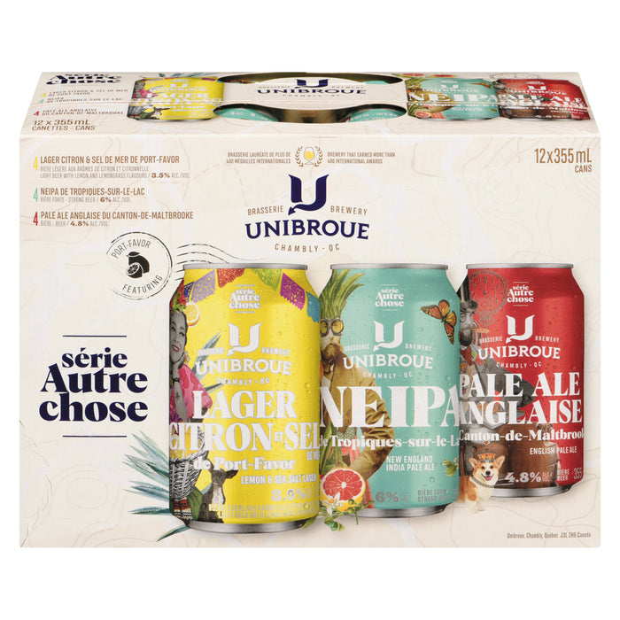 UNIBROUE, MIX BEER, 12 X 355 ML