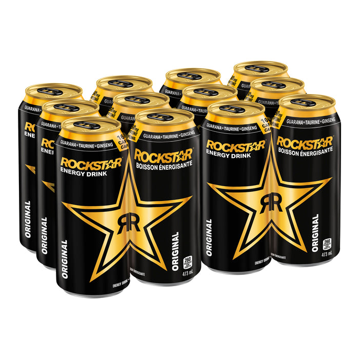 ROCKSTAR, ENERGY DRINK ORIGINAL,  12 X 473ML