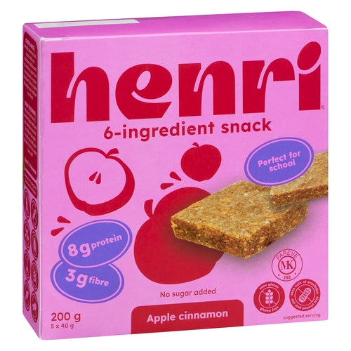 HENRI 6 INGREDIENT SNACK, 5X40G