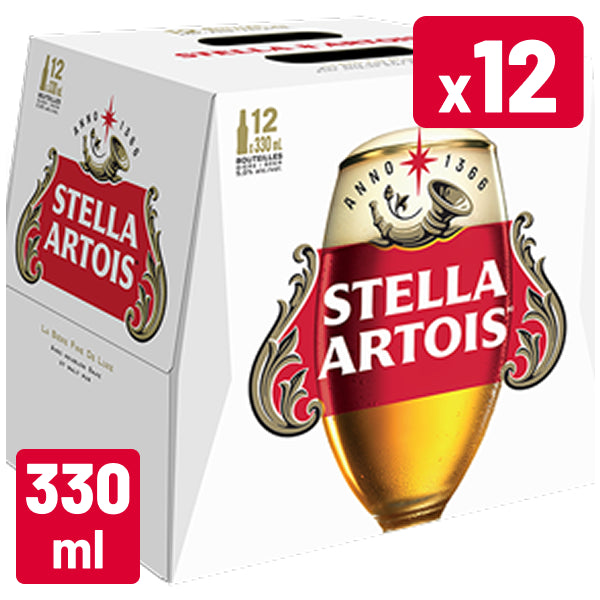 STELLA ARTOIS BEER BTL, 12X330 ML