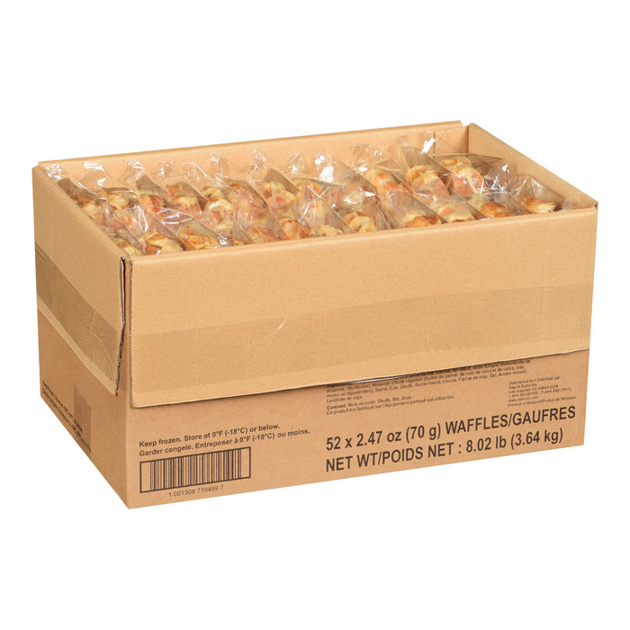 OAKRUN FARMS BAKERY, BELGIAN WAFFLES INDIVIDUALLY WRAPPED, 52 x 70G