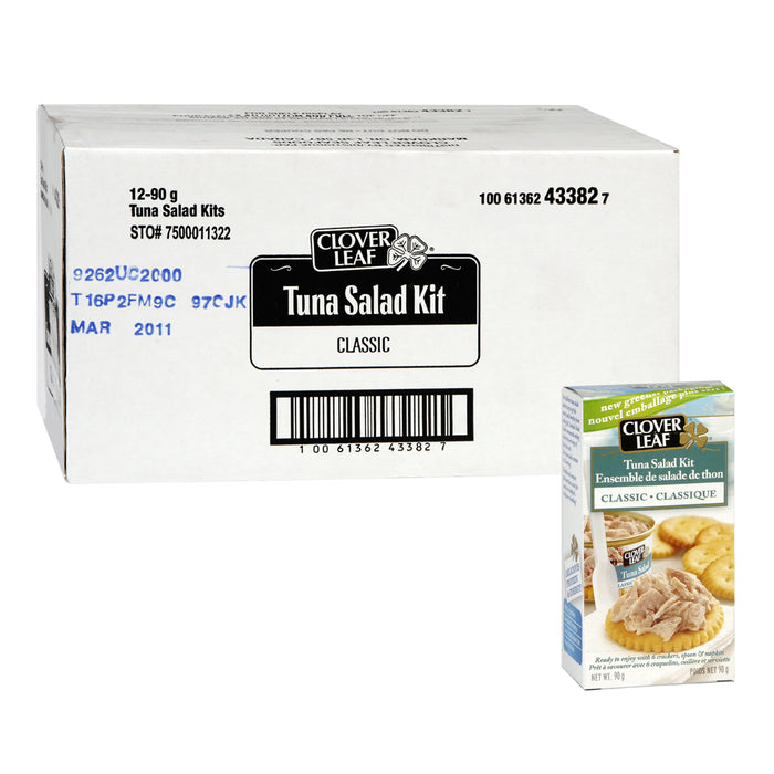 CLOVER LEAF, TUNA SALAD KIT CLASSIC, 12 x 90 G