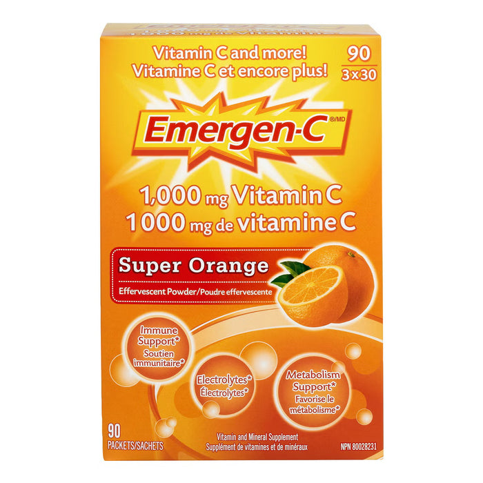 EMERGEN-C SUPER ORANGE, 1000MG VITAMIN C