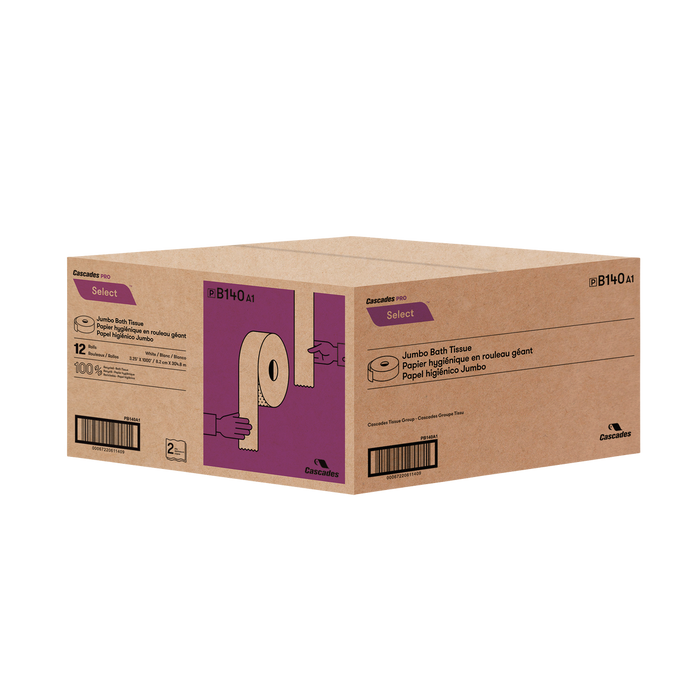 CASCADES PRO SELECT, JUMBO BATHROOM TISSUE, PACK OF 12