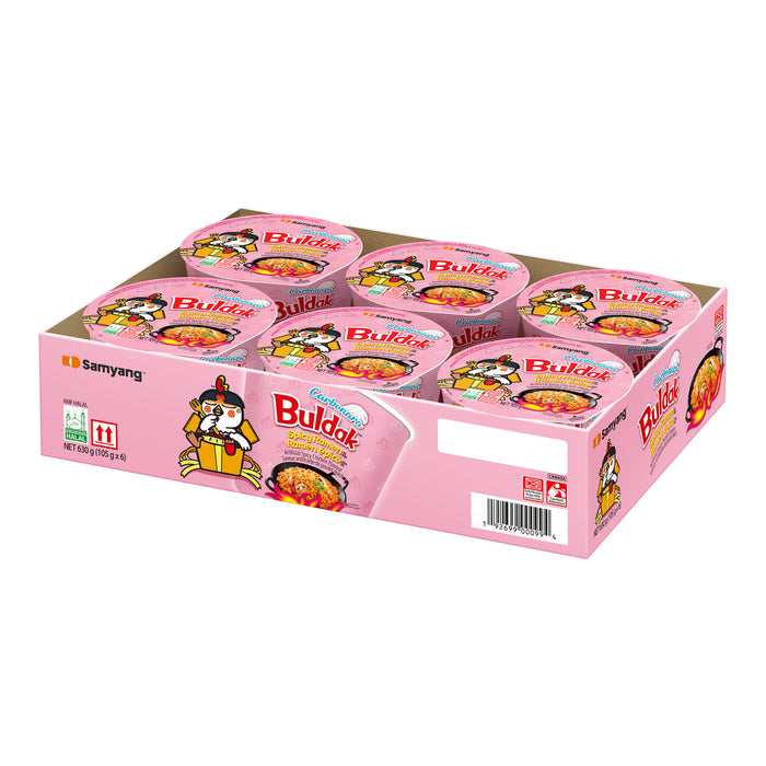 SAMYANG, HOT CHICKEN CARBONARA BOWL, 6 X 105G