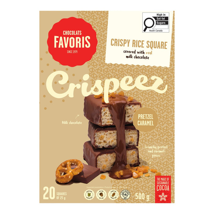 CHOCOLATS FAVORIS, CRISPEEZ, 20 x 25G