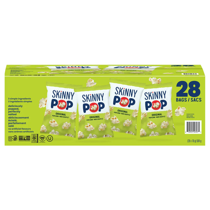 SKINNYPOP POPCORN 28 × 18 G
