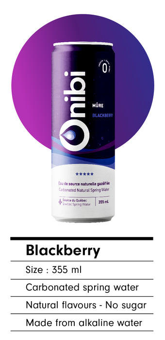 ONIBI, SPARKLING WATER BLACKBERRY, 10x355 ML