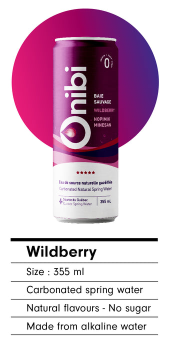 ONIBI, SPARKLING WATER WILDBERRY, 10x355 ML