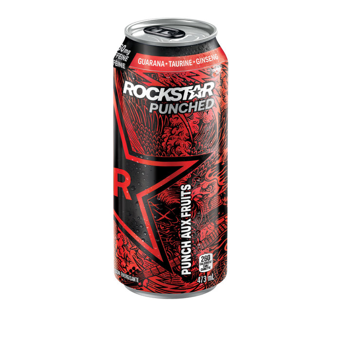 ROCKSTAR, ENERGY DRINK PUNCHED,  12 X 473ML
