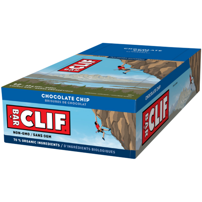 CLIF BAR, CHOCOLATE CHIP, 12 x 68 G