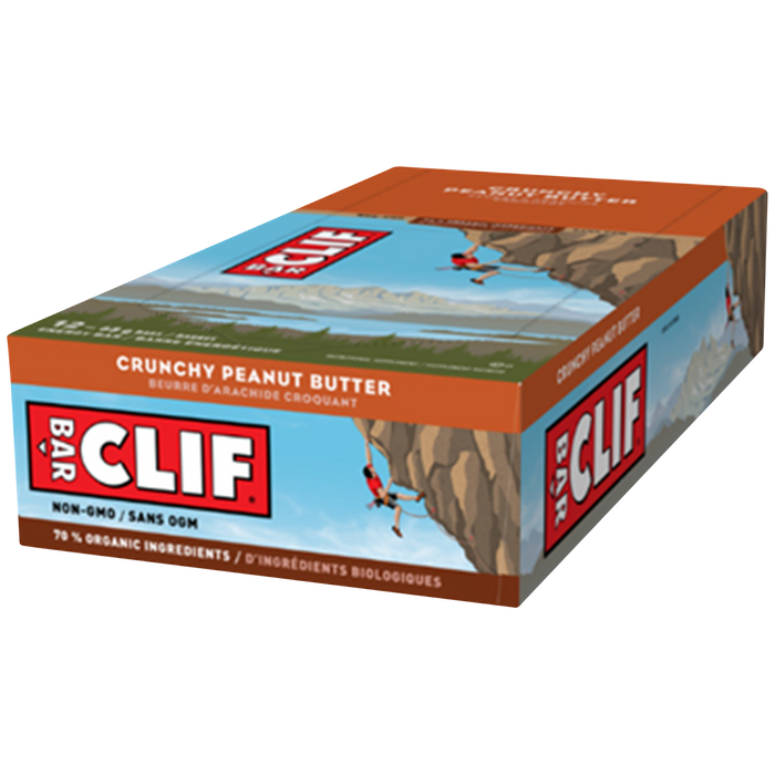 CLIF BAR, CRUNCHY PEANUT BUTTER, 12 x 68 G