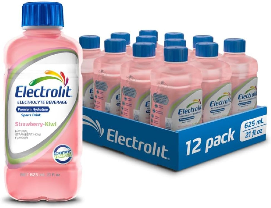 ELECTROLIT ZERO HYDRATION BEVERAGE, STRAWBERRY KIWI, 12 X 625ML