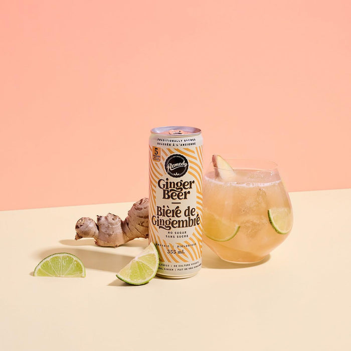 REMEDY KOMBUCHA, GINGER BEER, 6X4X355ML