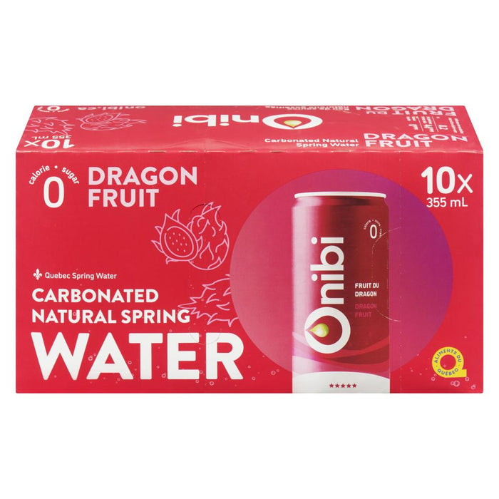 ONIBI, SPARKLING WATER DRAGON FRUIT, 10x355 ML