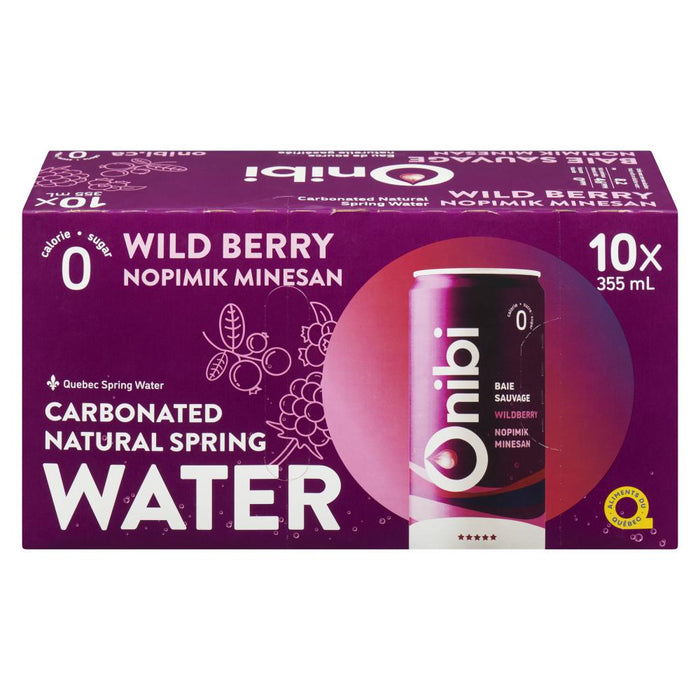 ONIBI, SPARKLING WATER WILDBERRY, 10x355 ML