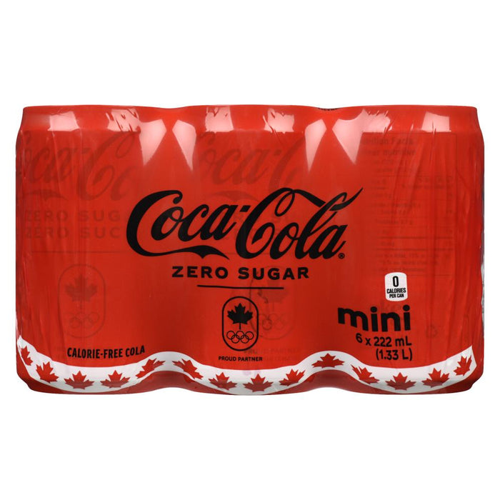 COKE COKE ZERO 6x222 ML