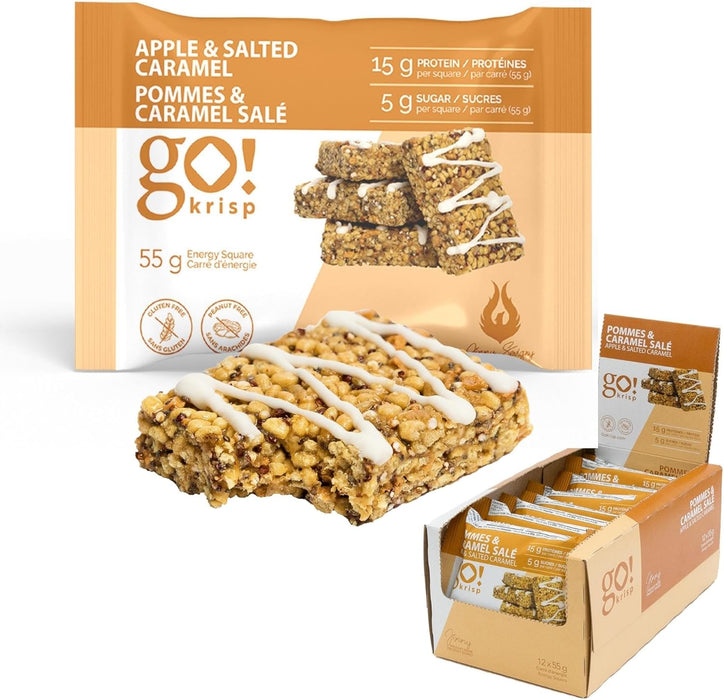 GO KRISP! - APPLE & SALTED CARAMEL, 12 X 55G