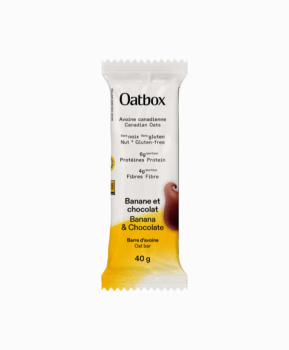 OATBOX OAT BAR BANANA AND CHOCOLATE 12x40G