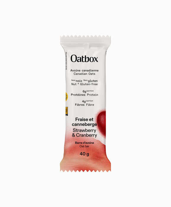 OATBOX OAT BAR STRAWBERRY AND CRANBERRY 12x40G