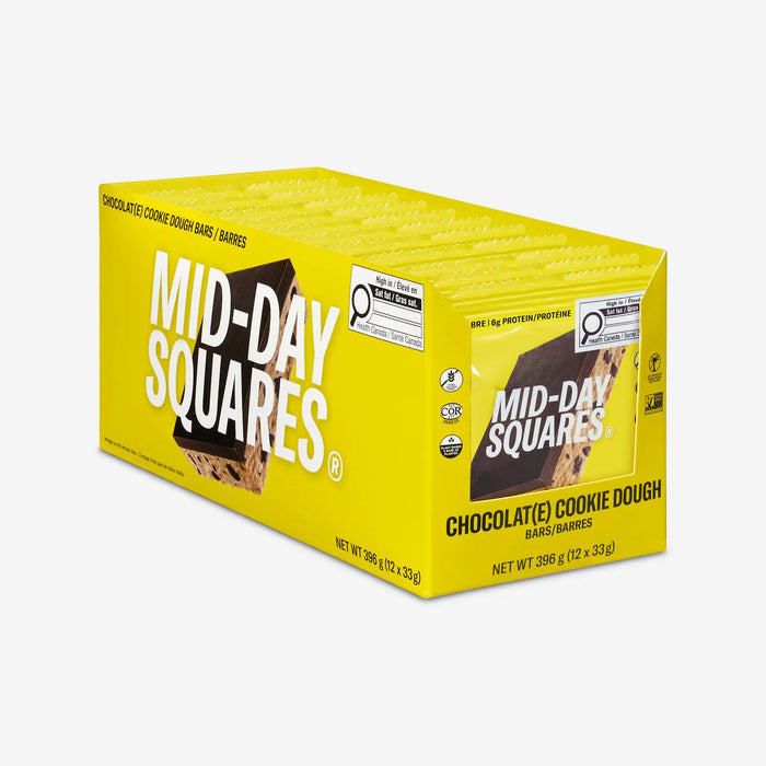 MID-DAY SQUARES, FUNCTIONAL SQUARES, COOKIE DOUGH (REFRIGERATED), 12 X 33G