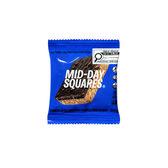 MID-DAY SQUARES, FUNCTIONAL SQUARES, CRUNCHY PEANUT (REFRIGERATED), 12 X 33G