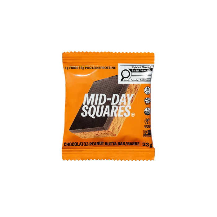 MID-DAY SQUARES, FUNCTIONAL SQUARES, PEANUT BUTTA (REFRIGERATED), 12 X 33G