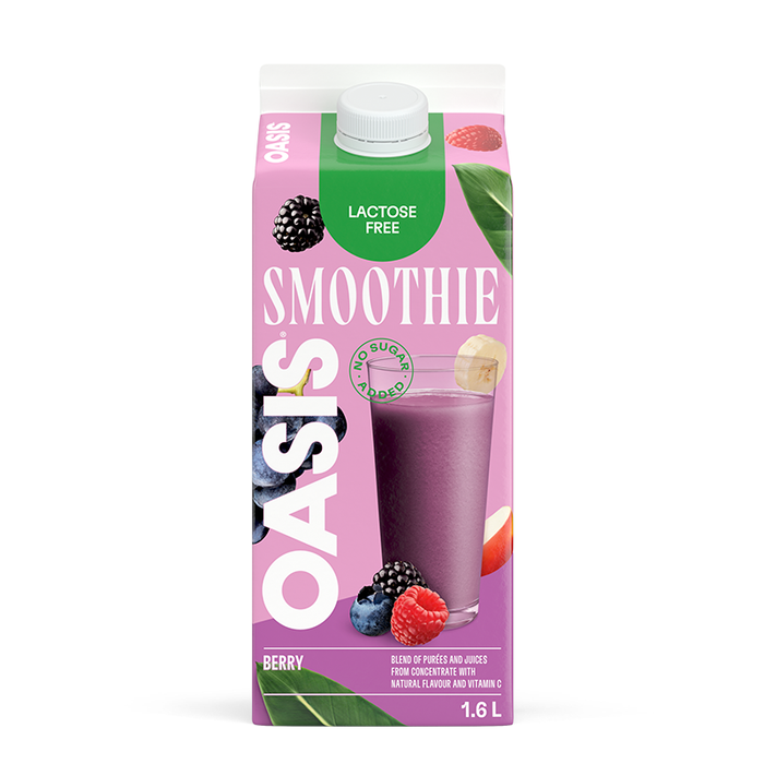 OASIS SMOOTHIE NO SUGAR ADDED BERRY 1.6 L