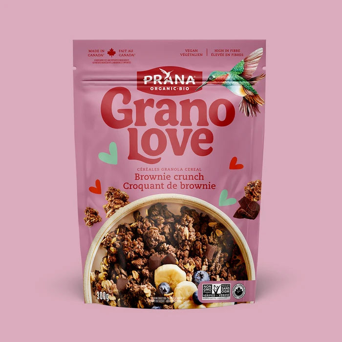 PRANA GRANOLOVE BROWNIE CRUNCH GRANOLA, 300G