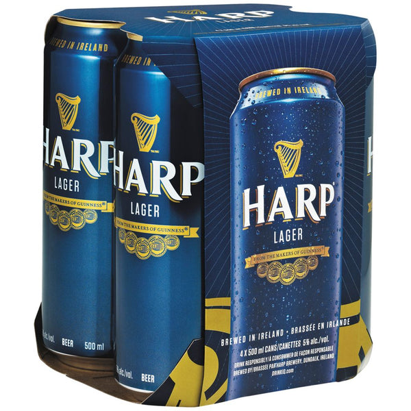 HARP LAGER 4X500ML - 5% ALCOOL