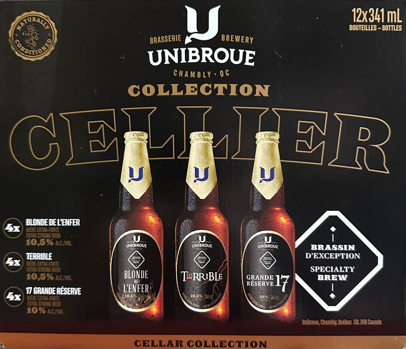 UNIBROUE CELLAR COLLECTION BEER, 12X341 ML