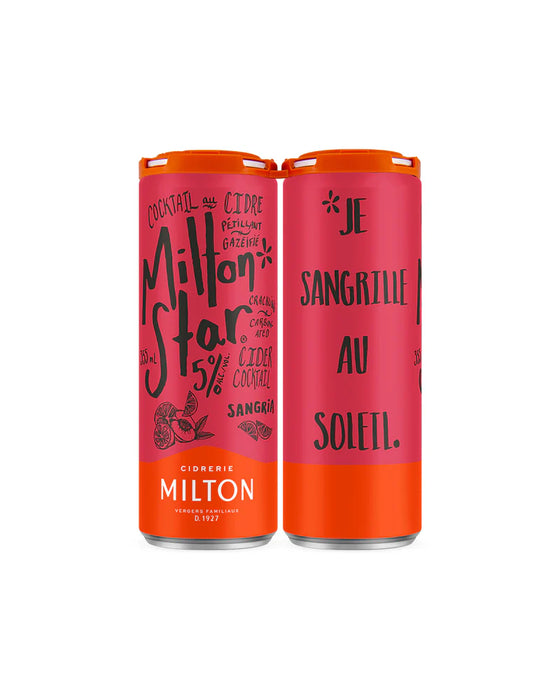 COCKTAIL DE CIDRE SANGRIA CIDRERIE MILTON 4*355ML