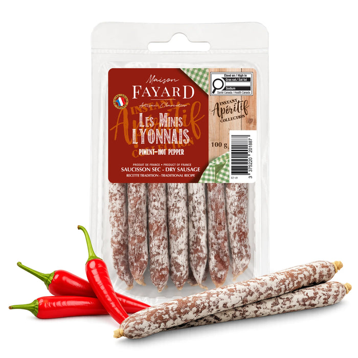 MAISON FAYARD, MINI LYONNAIS HOT PEPPER, 100G