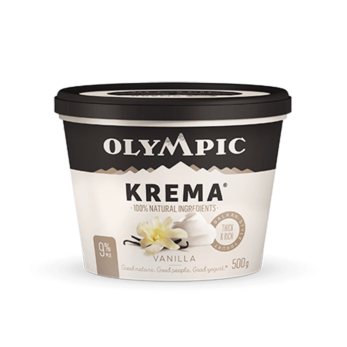 OLYMPIC KREMA YOGURT 9%MF VANILLA GREEK 500 G