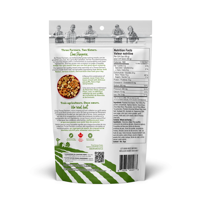 THREE FARMERS, DILL PICKLE PROTEIN SNACK MIX , 150 G