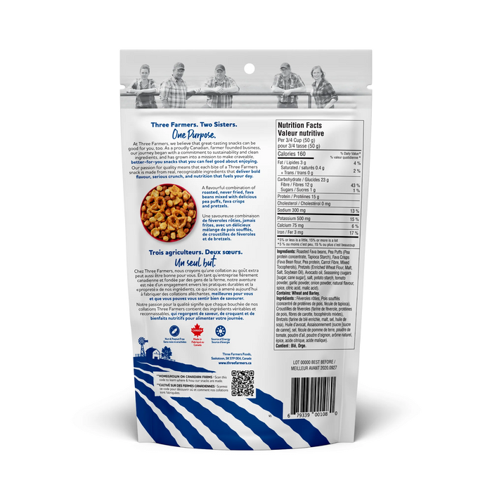 THREE FARMERS, RANCH PROTEIN SNACK MIX , 150 G