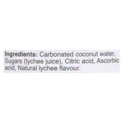 THIRSTY BUDDHA SPARKLING COCONUT WATER LYCHEE 330ML