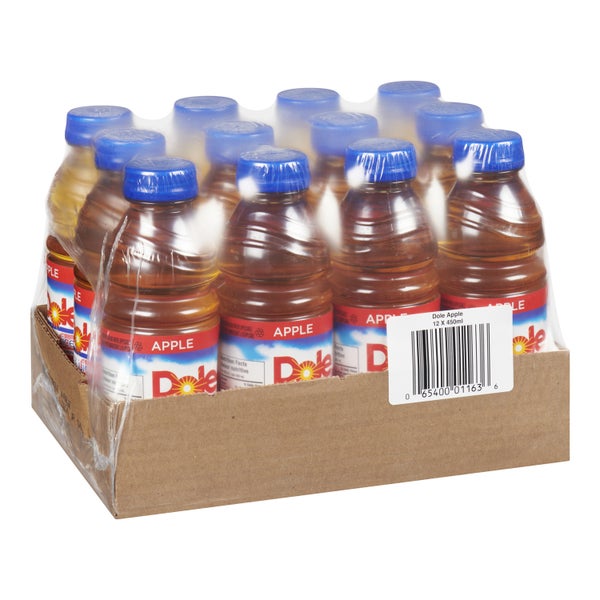 DOLE, APPLE JUICE, 12 x 450ml