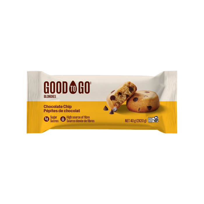 GOOD TO GO CHOCOLATE CHIP BLONDIES  - 6X40G