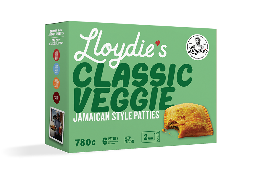 LLOYDIE'S JAMAICAN PATTIES CLASSIC VEGGIE 780G
