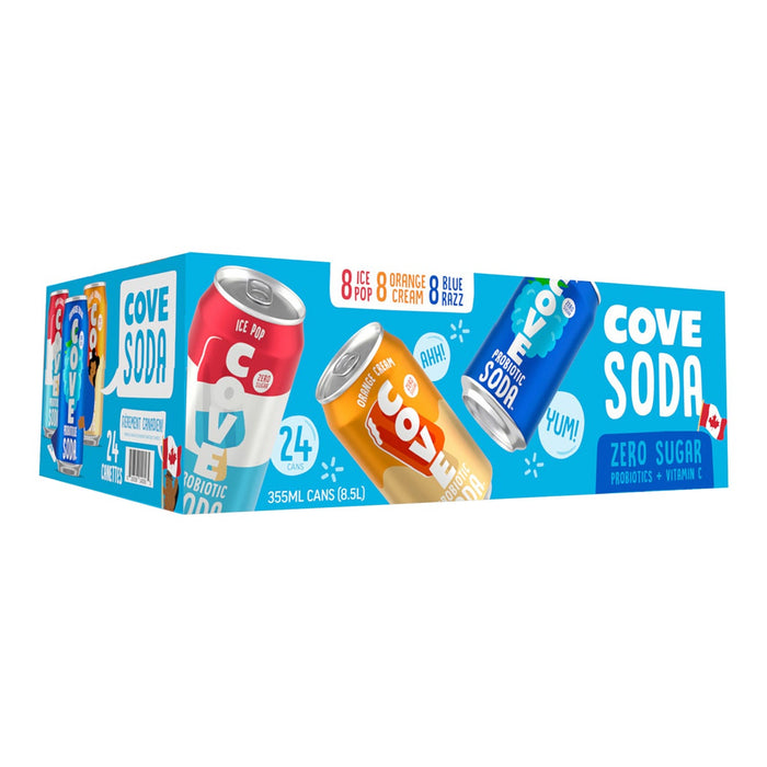 COVE SODA, SUMMER VARIETY, 24 x 355ML