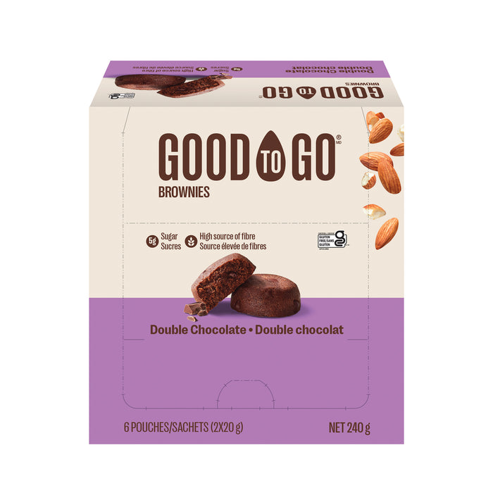 GOOD TO GO BROWNIES DOUBLE CHOCOLATE - 6X40G
