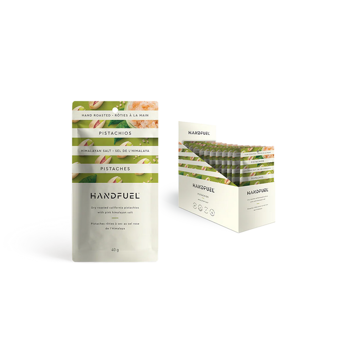 HANDFUEL, PISTACHIOS HIMALAYAN SALT, 12 X 40G