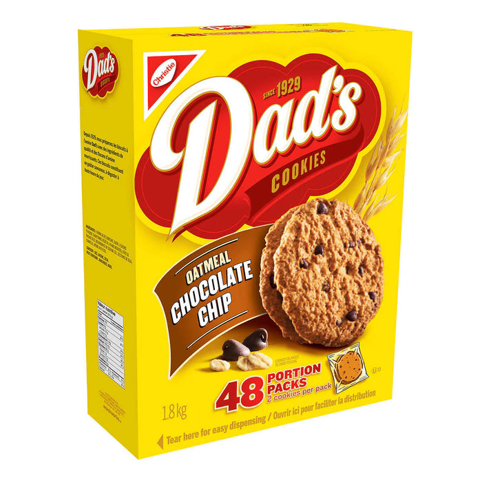 DAD'S OATMEAL CHOCOLATE CHIP COOKIES, 54 x 38 G