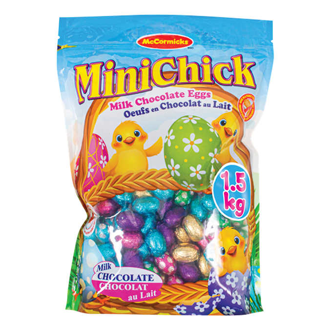 MC CORMICKS - MINI CHICK EGGS MILK CHOCOLATE - 1.5KG