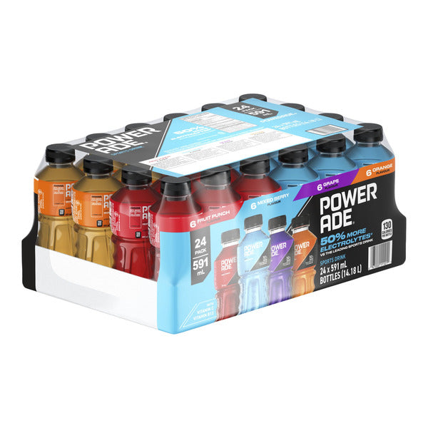 POWERADE ION4 SPORTS DRINK VARIETY PACK, 18 X 591 ML