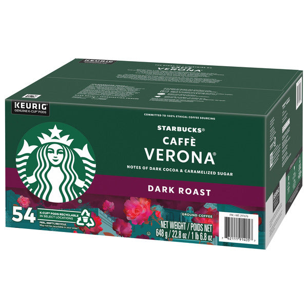 STARBUCKS VERONA COFFEE K-CUP PODS, PACK OF 54